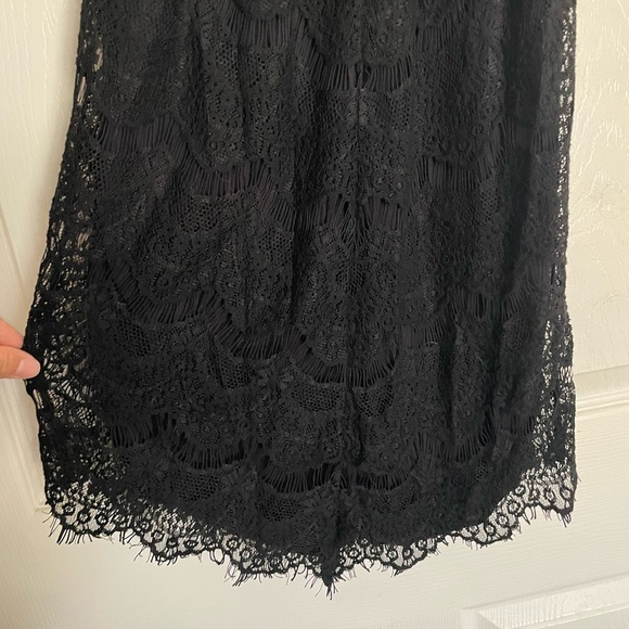 FREE PEOPLE Elegant Black Lace Dress size small halter neck - Picture 4 of 8